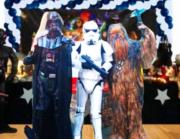 Personagens vivos Star Wars cosplay festa infantil