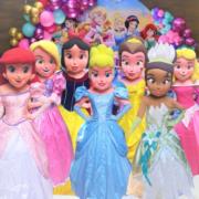 Princesas personagens vivos festa infantil