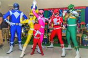 Power Rangers cover personagens vivos festa infantil