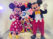 Minnie e Mickey cover personagens vivos festa infantil