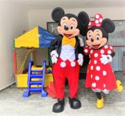 Minnie e Mickey cover personagens vivos festa infantil