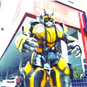 Cover Bumblebee personagens vivos festa evento 