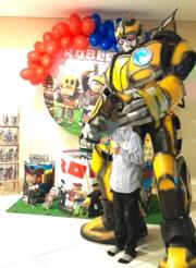 Cover Bumblebee personagens vivos festa evento 