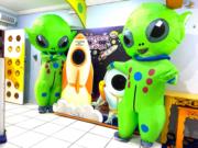 ET Alien halloween Personagens vivos extraterrestre