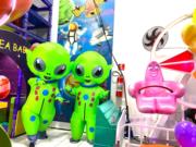 ET Alien halloween Personagens vivos extraterrestre