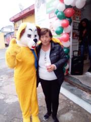 mascote do cachorro e locução porta de Petshop no Butantã, 