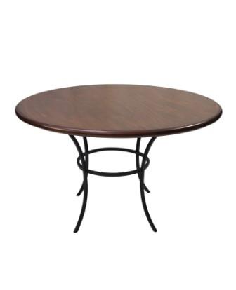 mesa com tampo de madeira com borda Morumbi