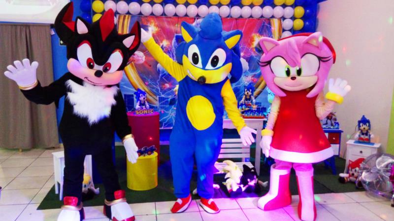 Aluguel Fantasia Sonic (personagem vivo) - SP/ABC - Serviços