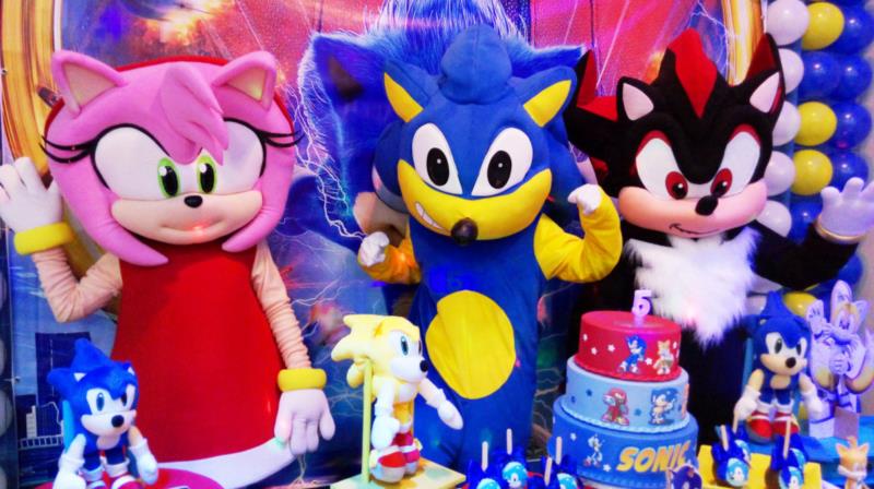 PERSONAGEM ARTICULADO SONIC 01 un. - Loja Festejando