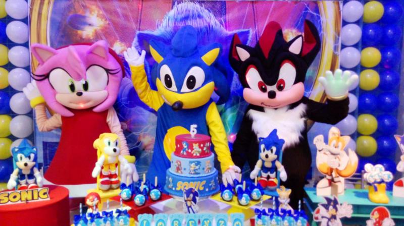 Aluguel Fantasia Sonic (personagem vivo) - SP/ABC - Serviços