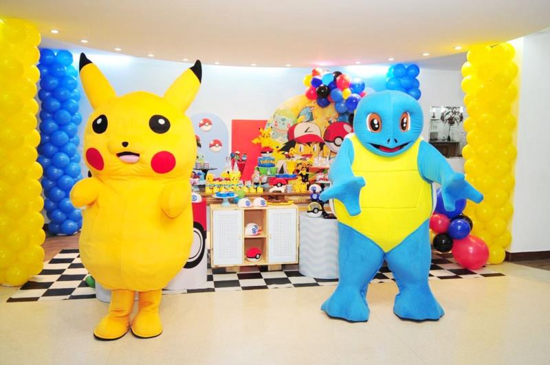 Fantasia Mascote Personagem Vivo Pikachu Pokemon - ALUGUEL